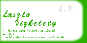 laszlo vizkelety business card