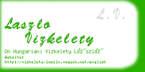 laszlo vizkelety business card